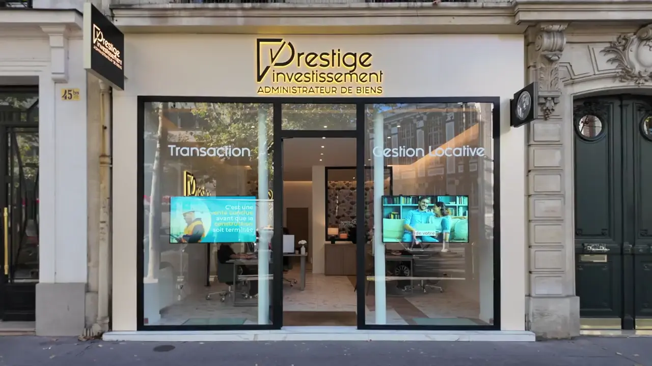 La façade de Prestige Investissement, 47 avenue de Villiers à Paris 17